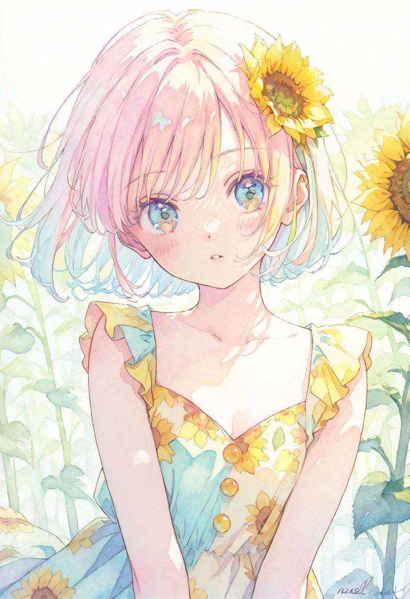 ひまわりGIRL3 | の人気AIイラスト・グラビア