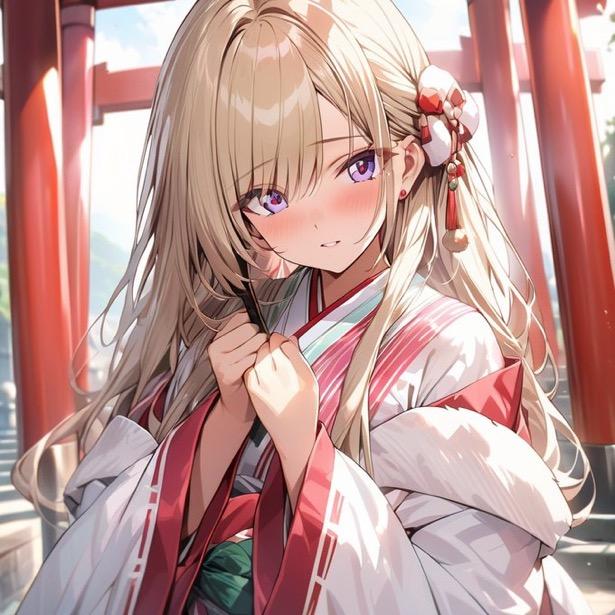 姫巫女の結菜(ゆな) | の人気AIイラスト・グラビア