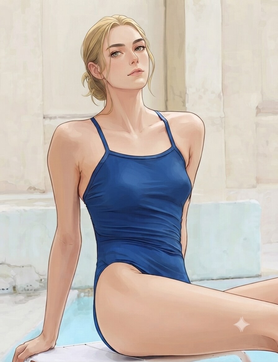 水着女性2