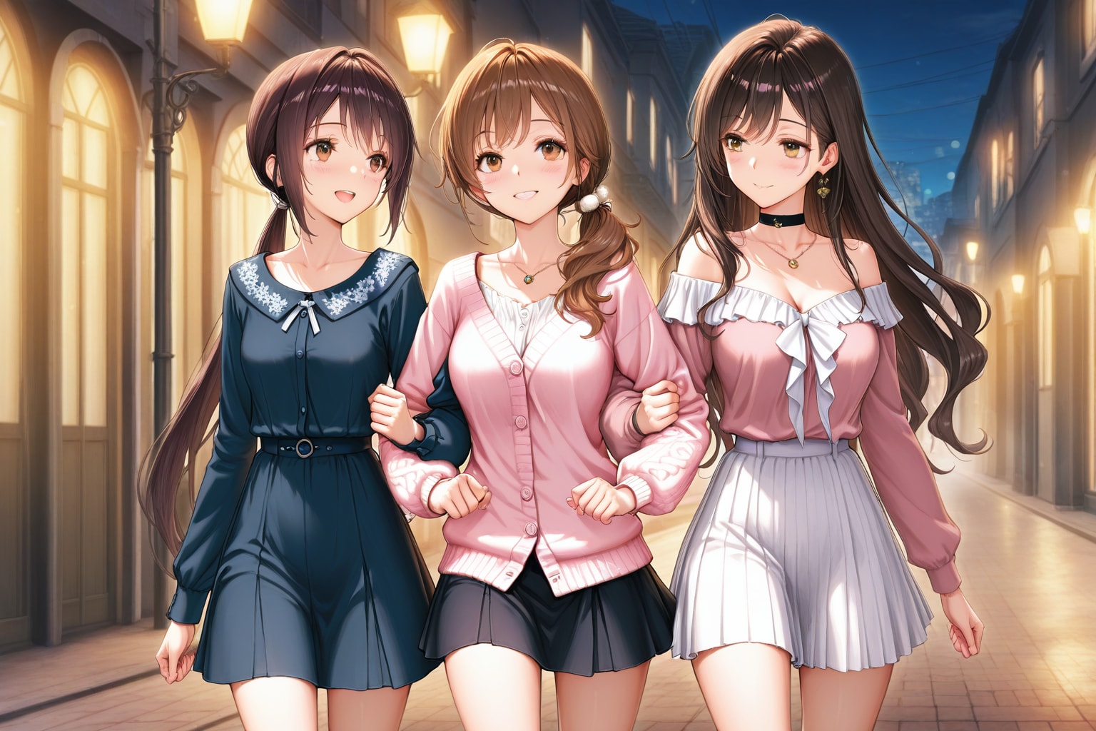 二次会のカラオケに行く女子大生さん | の人気AIイラスト・グラビア