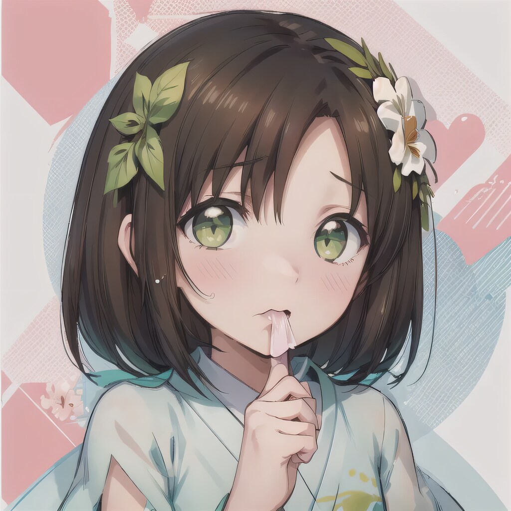 黒髪ボブのミニキャラ４