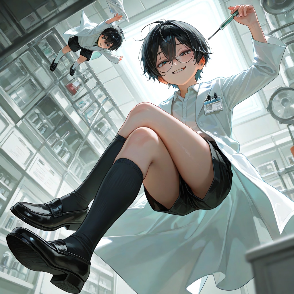 ラボにて（再挑戦） | の人気AIイラスト・グラビア