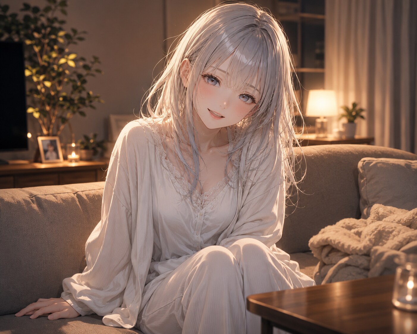 LILYちゃん 「もう寝よっか」 | の人気AIイラスト・グラビア