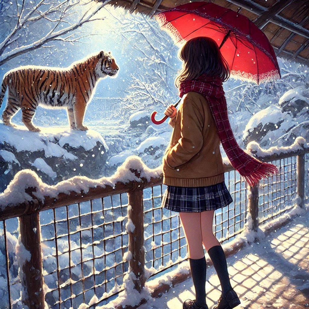 冬の動物園