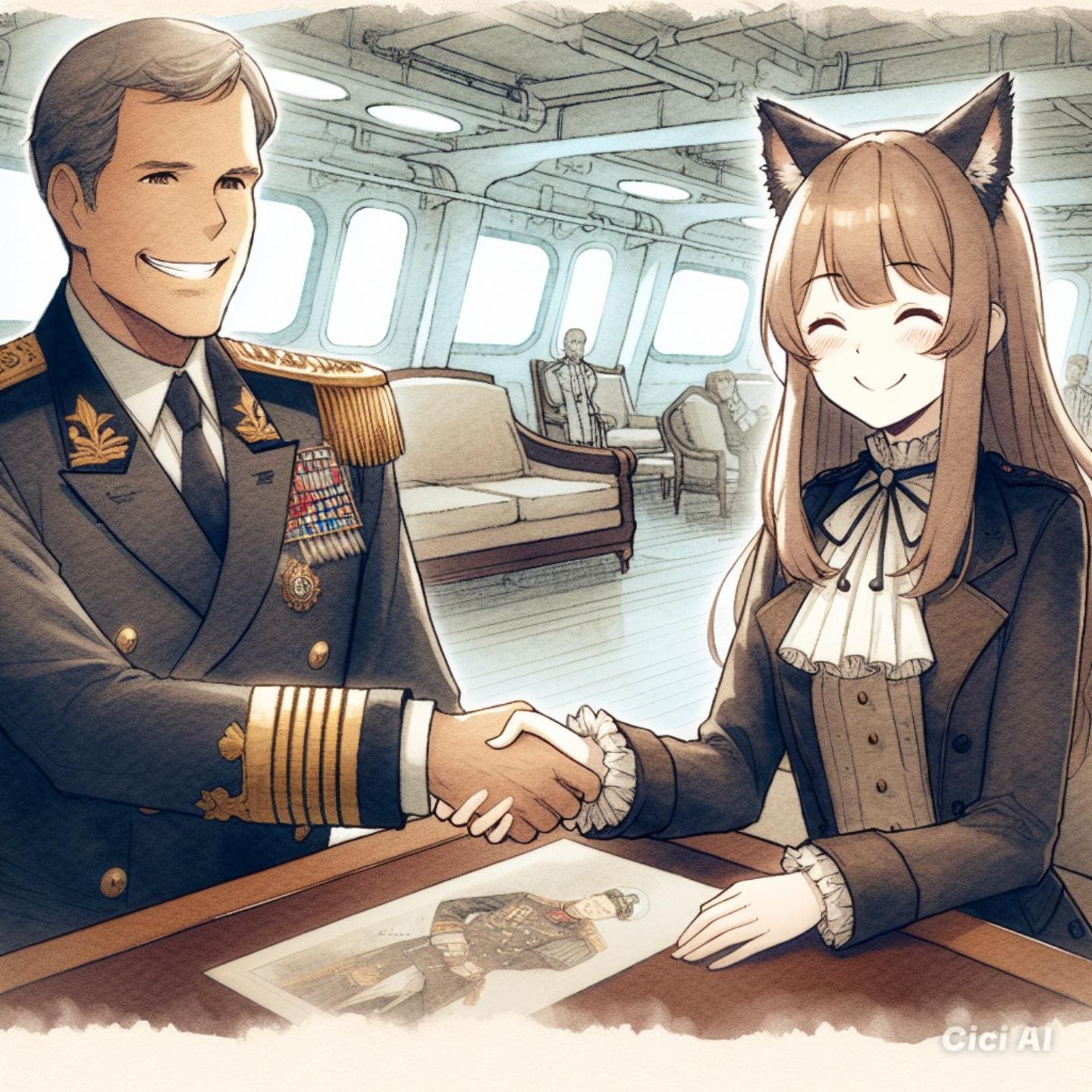 共に頑張りましょう | の人気AIイラスト・グラビア