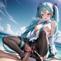 ミク様の足コキ 3枚目