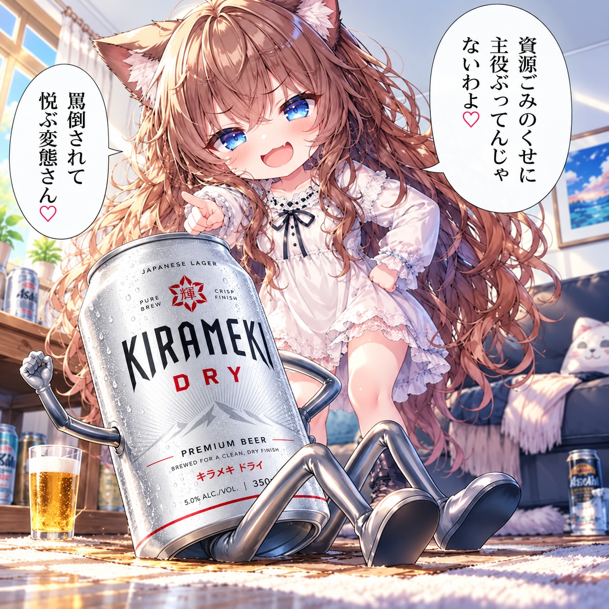 ツレを罵倒する小さな女の子 | の人気AIイラスト・グラビア