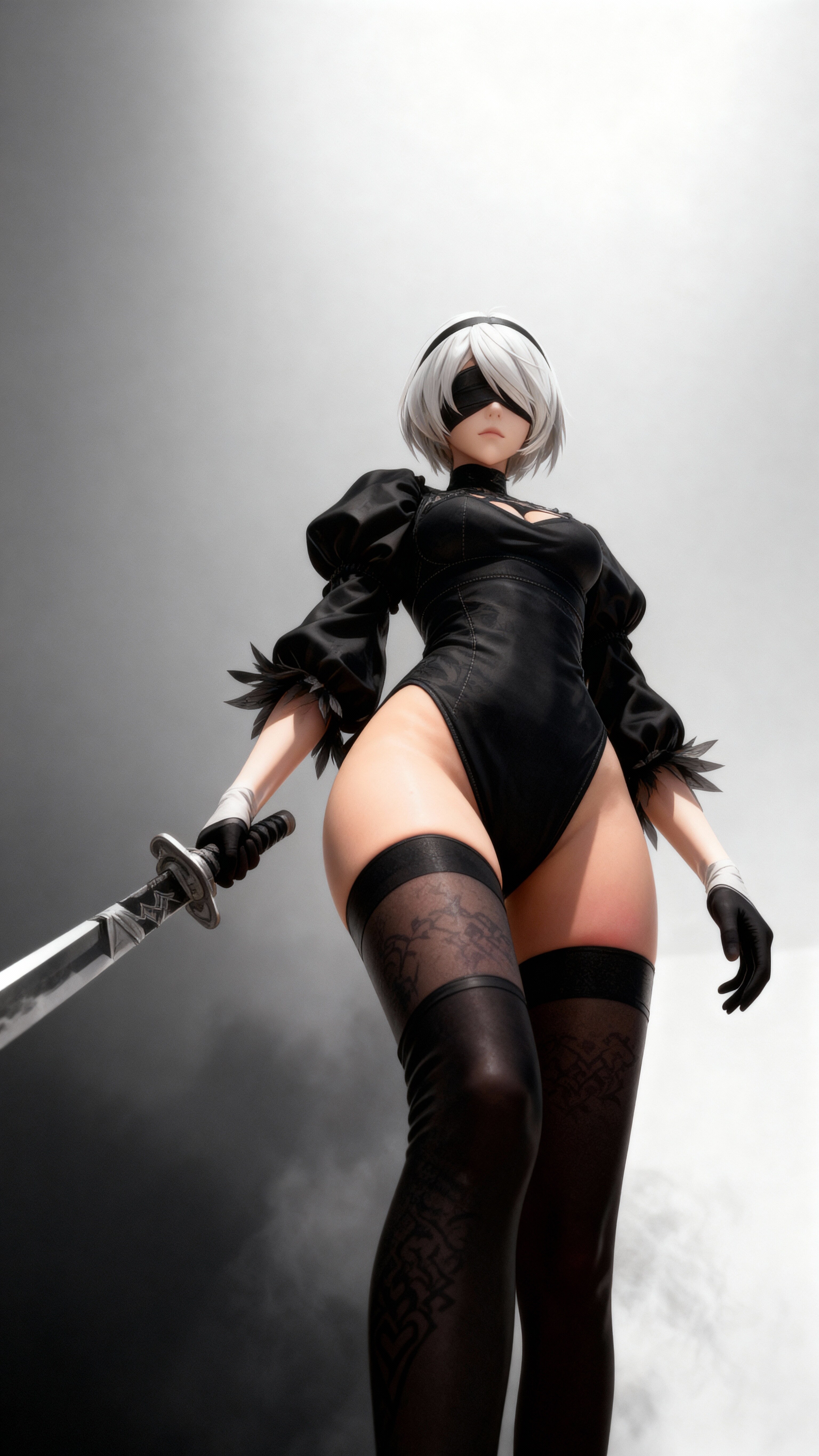『NieR:Automata』2B (『ニーアオートマタ』ヨルハ二号B型) 放熱スカート非装着