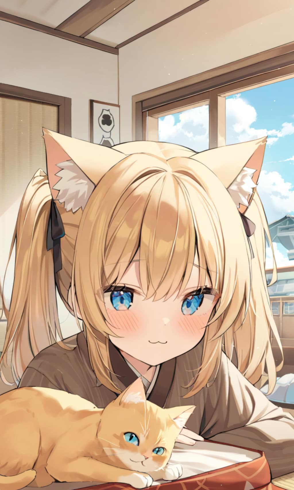 こるり「ふんふーん」まや「何故近所の猫がいる？」こるり「家に召喚」まや「返してこい」