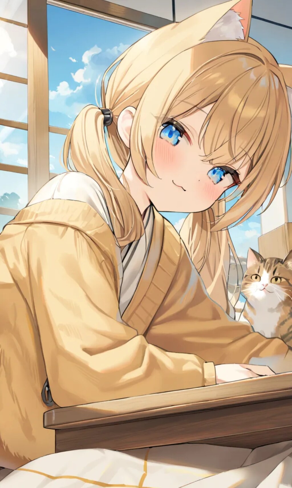 こるり「ふんふーん」まや「何故近所の猫がいる？」こるり「家に召喚」まや「返してこい」