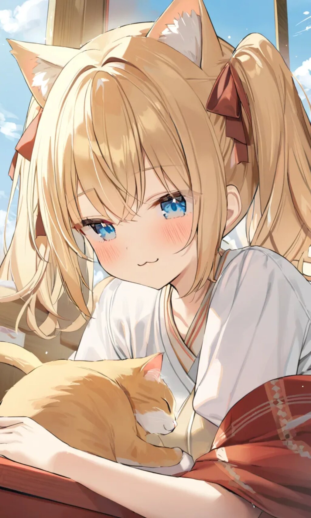 こるり「ふんふーん」まや「何故近所の猫がいる？」こるり「家に召喚」まや「返してこい」