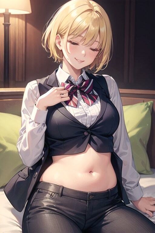 ブリティッシュセクシーバーオーナーのホテルベッド