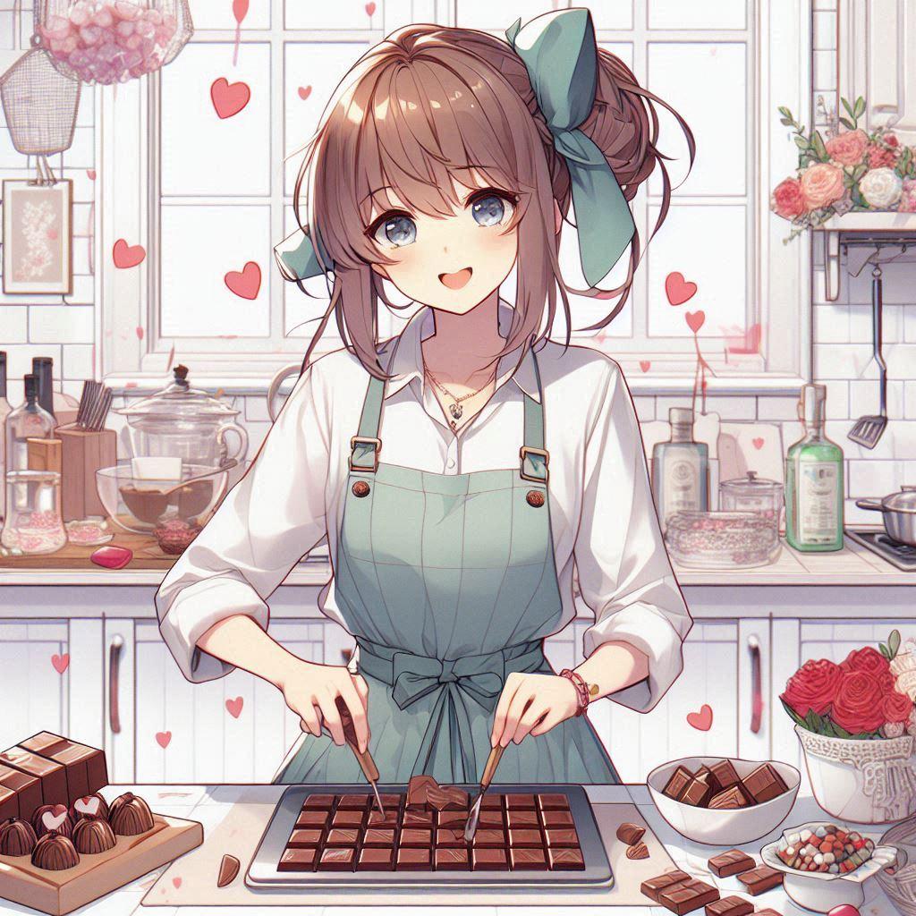 チョコづくり | の人気AIイラスト・グラビア