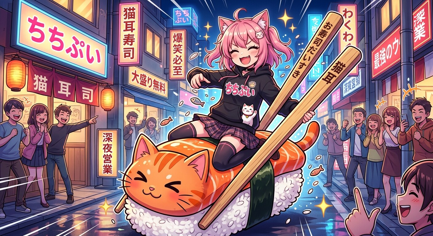 ちちぷいで一番ウケる画像作って　Gemini