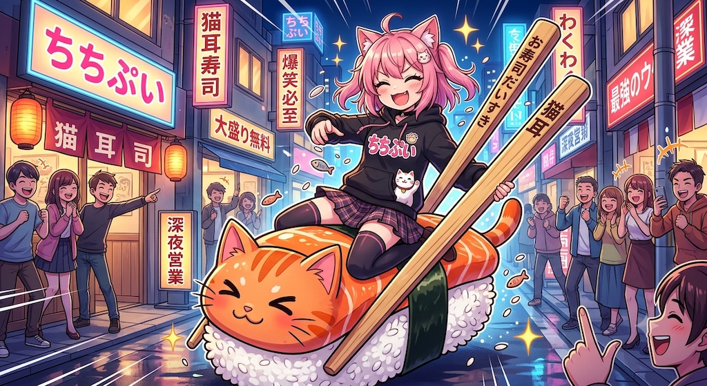 ちちぷいで一番ウケる画像作って　Gemini