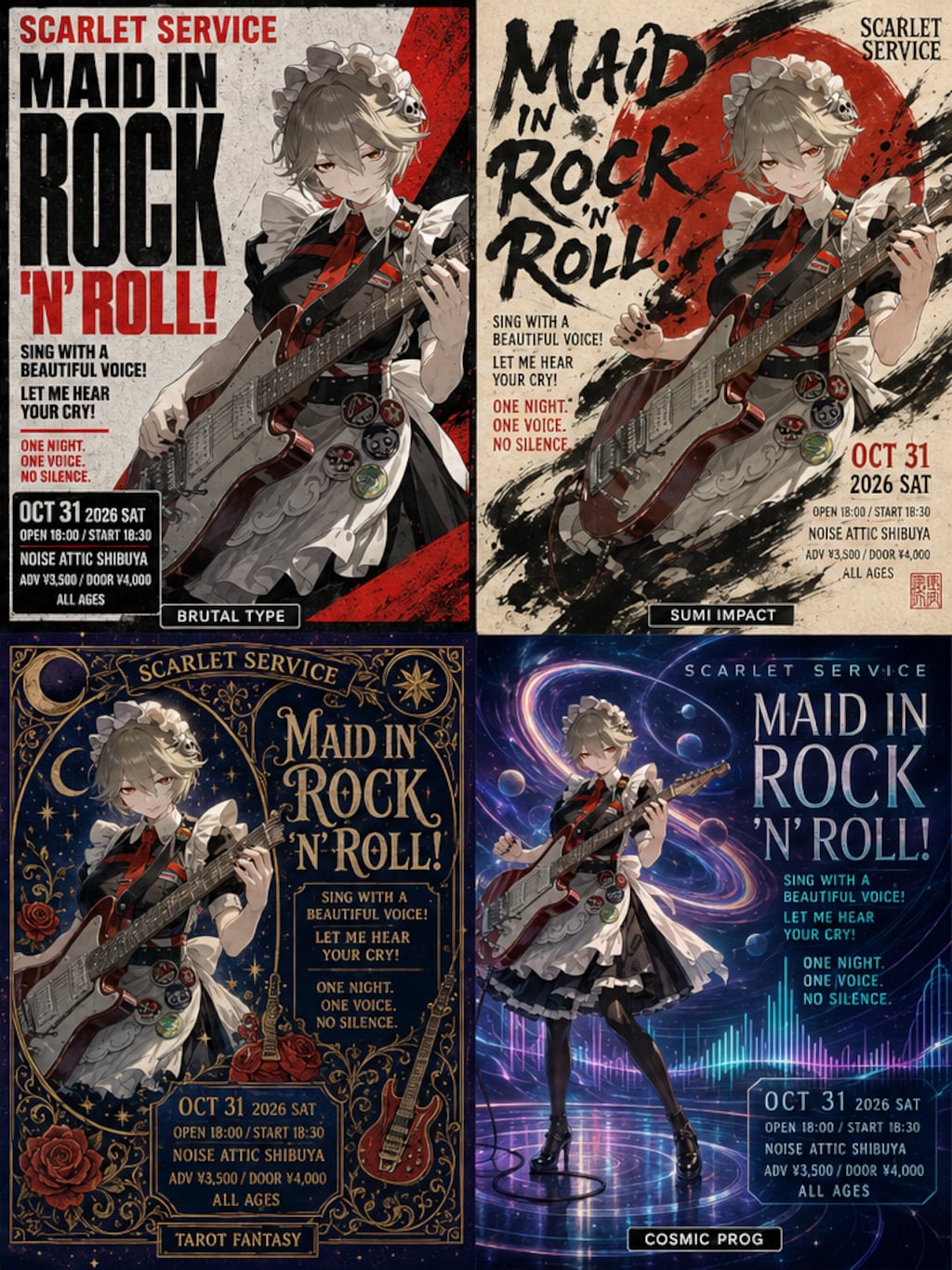 メイドさんロックライブフライヤー