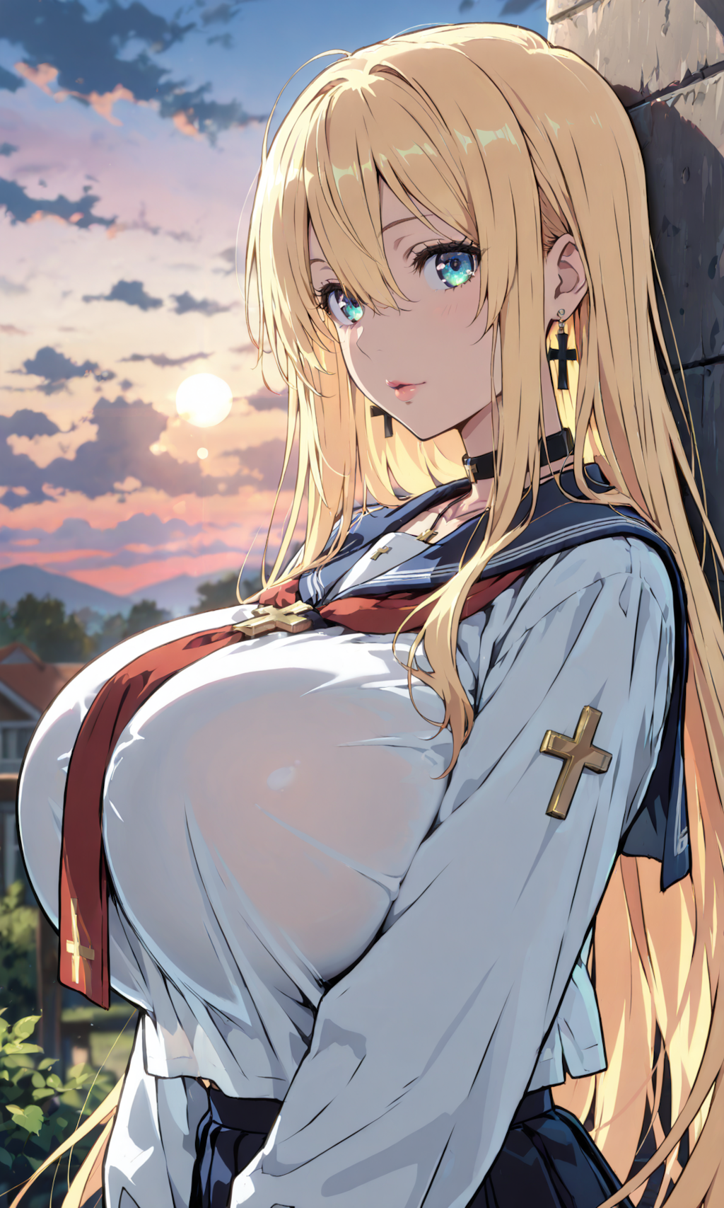 金髪美女　（髪型以外すべて固定）