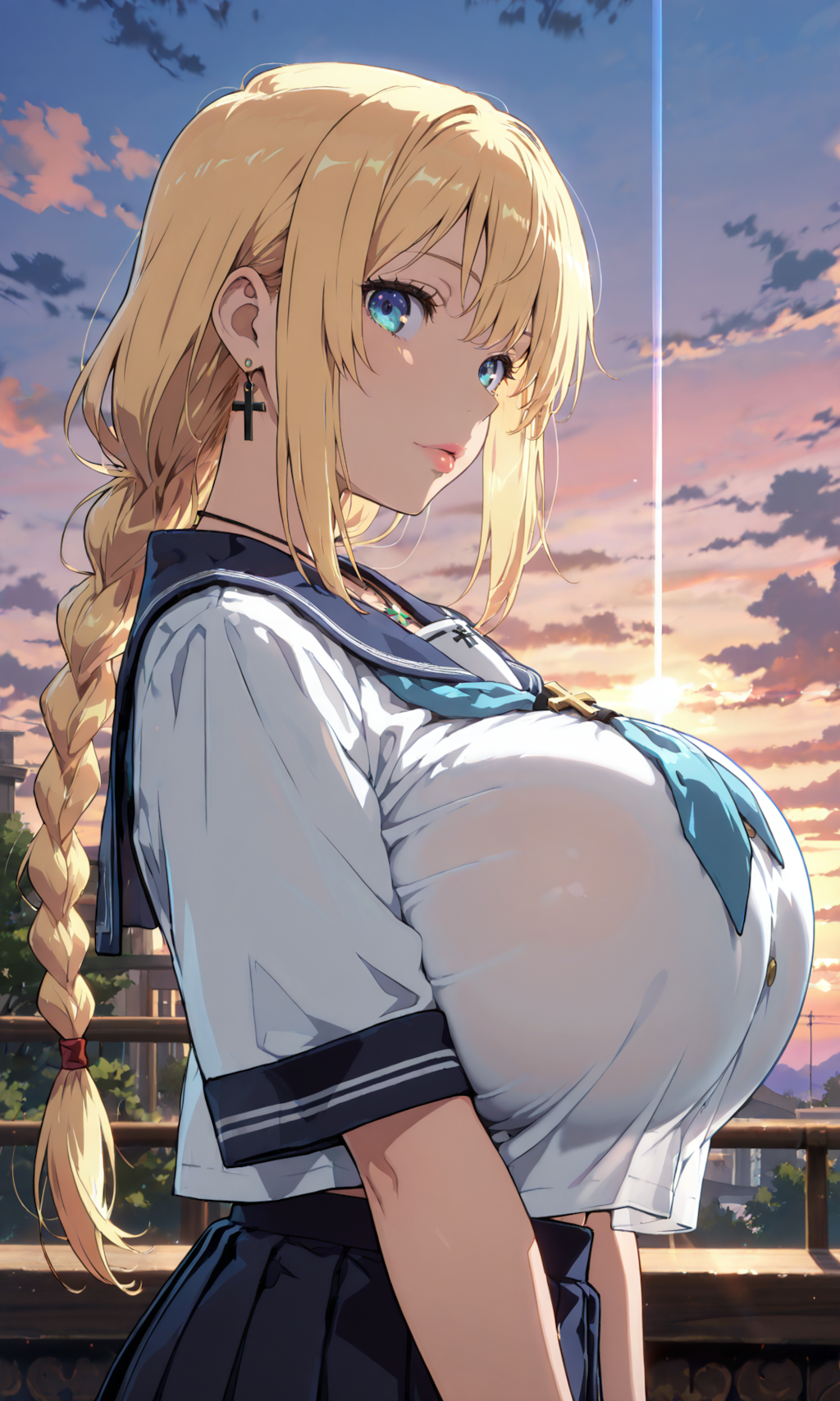 金髪美女　（髪型以外すべて固定）