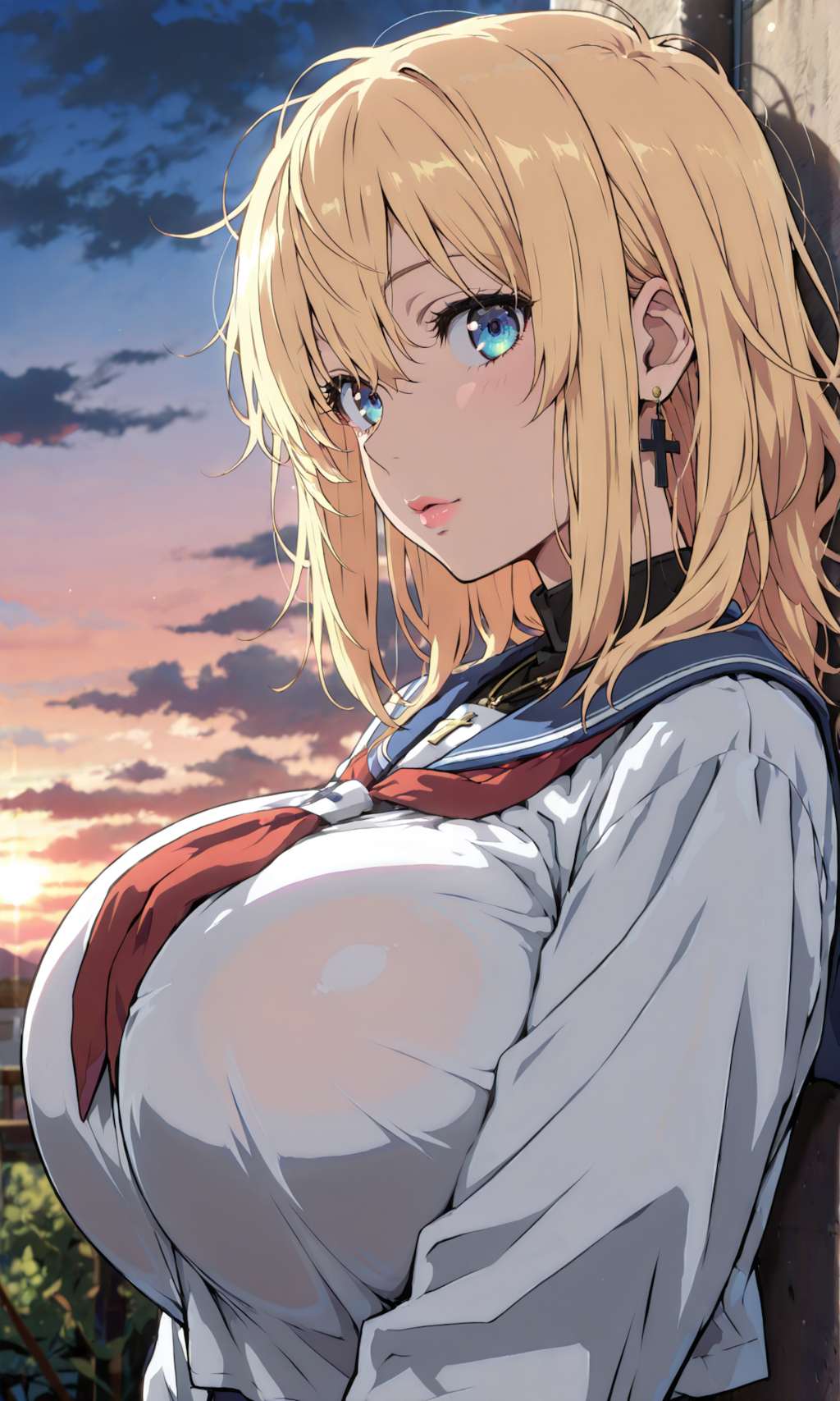 金髪美女　（髪型以外すべて固定）