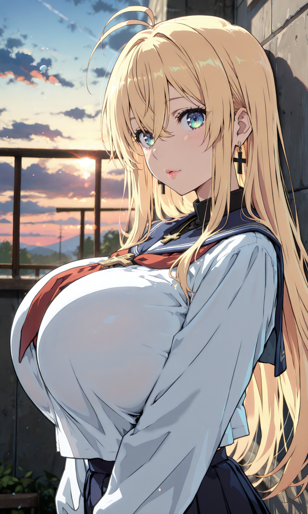 金髪美女　（髪型以外すべて固定）