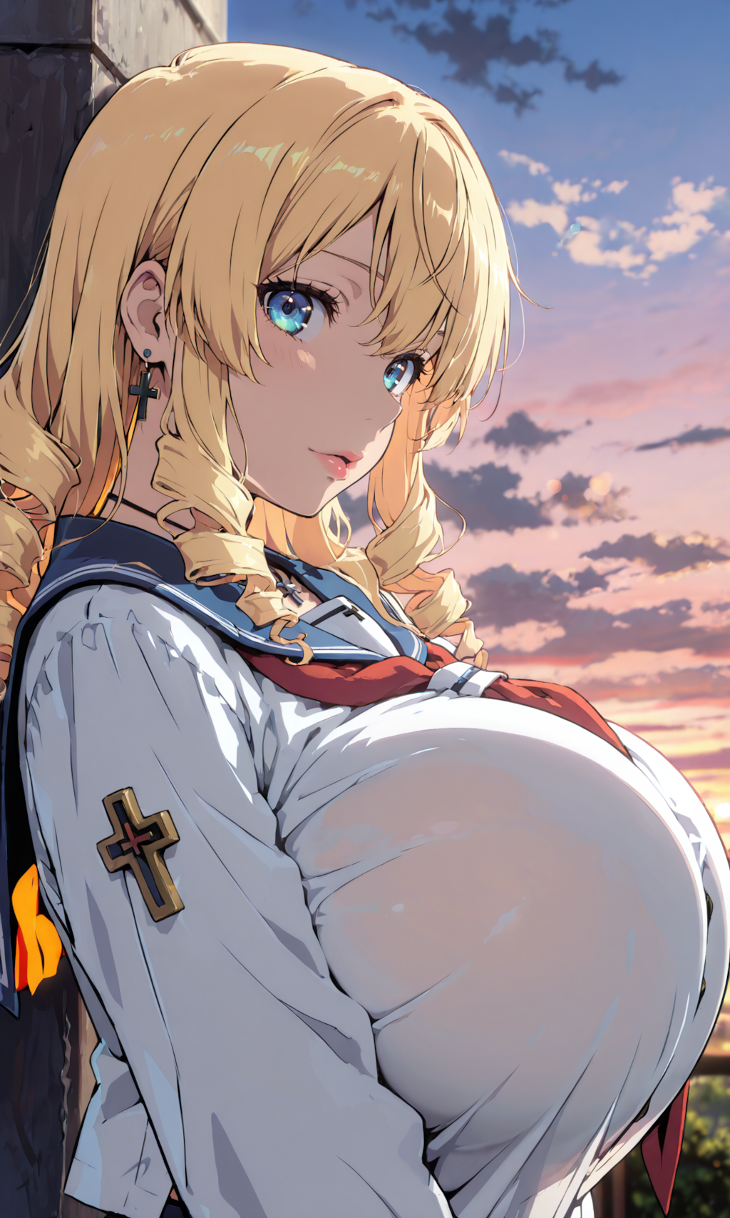 金髪美女　（髪型以外すべて固定）