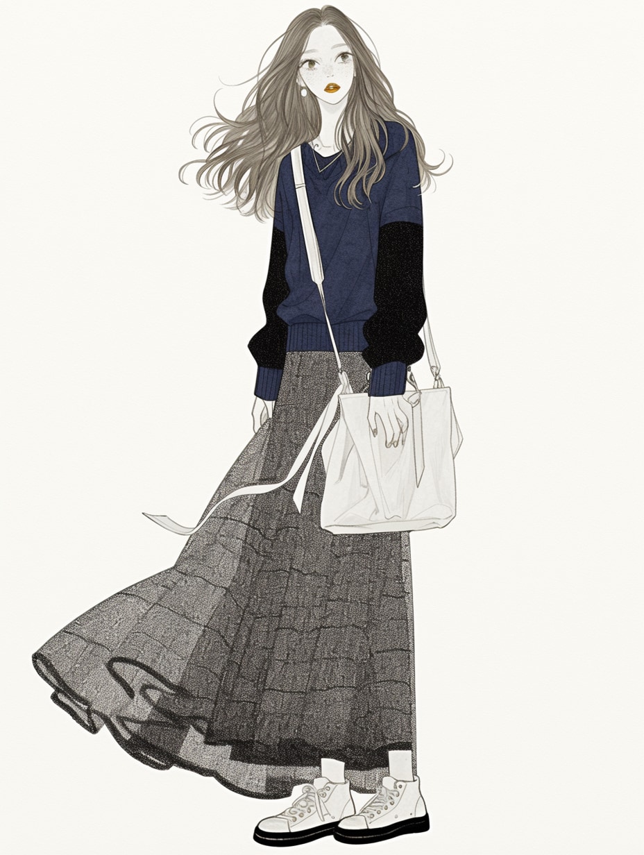 ロングスカート | の人気AIイラスト・グラビア