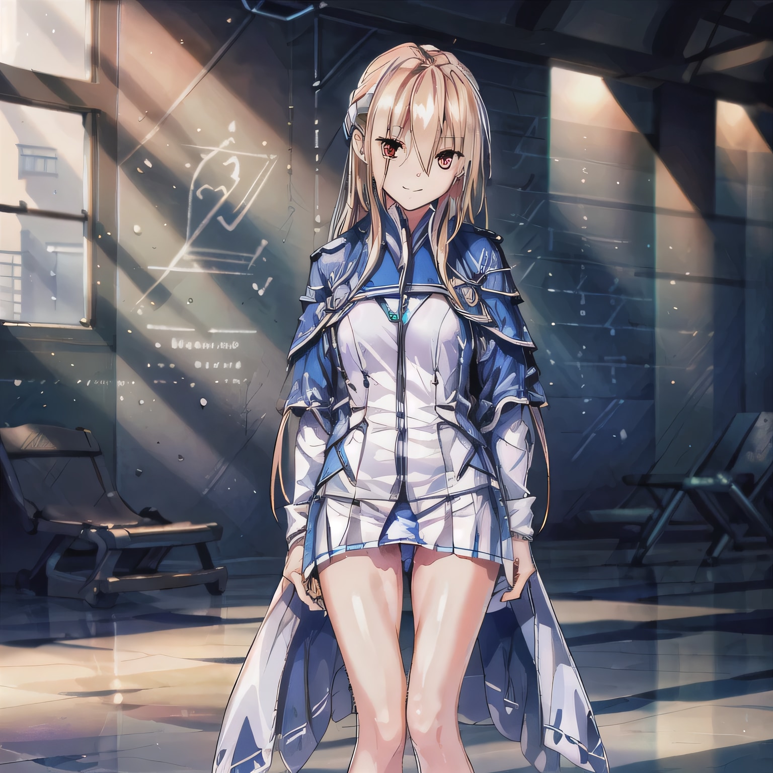 金髪ロングでブレザーの少女１２ | の人気AIイラスト・グラビア