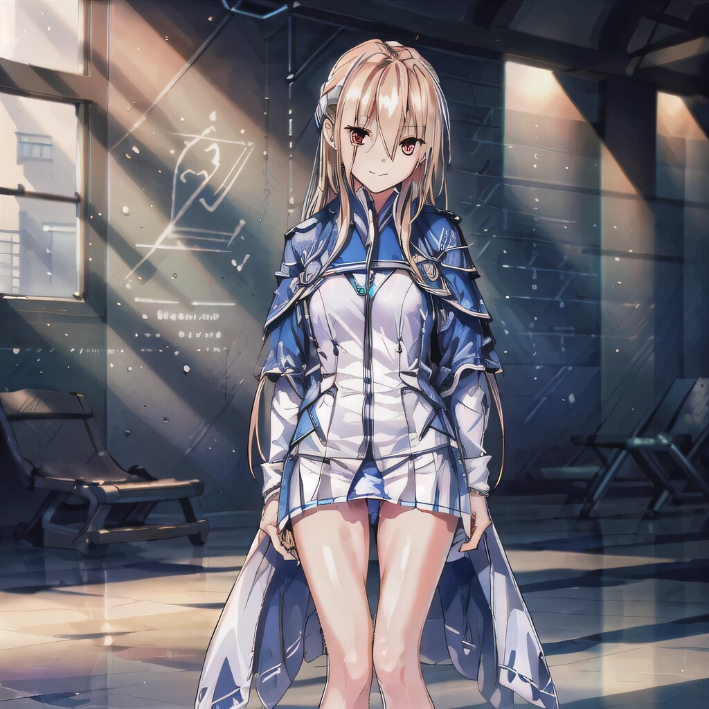 金髪ロングでブレザーの少女１２