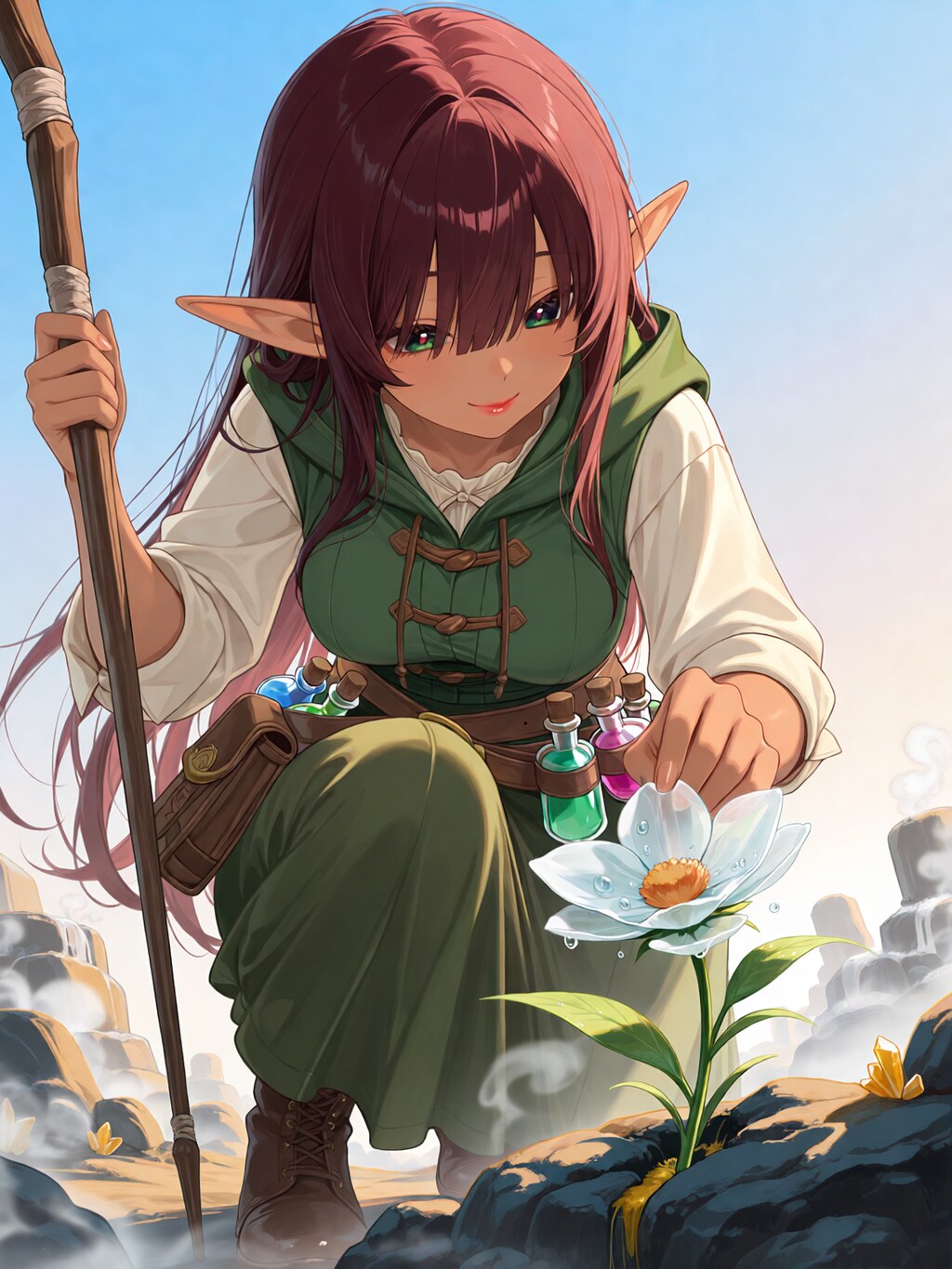 蒸気の花