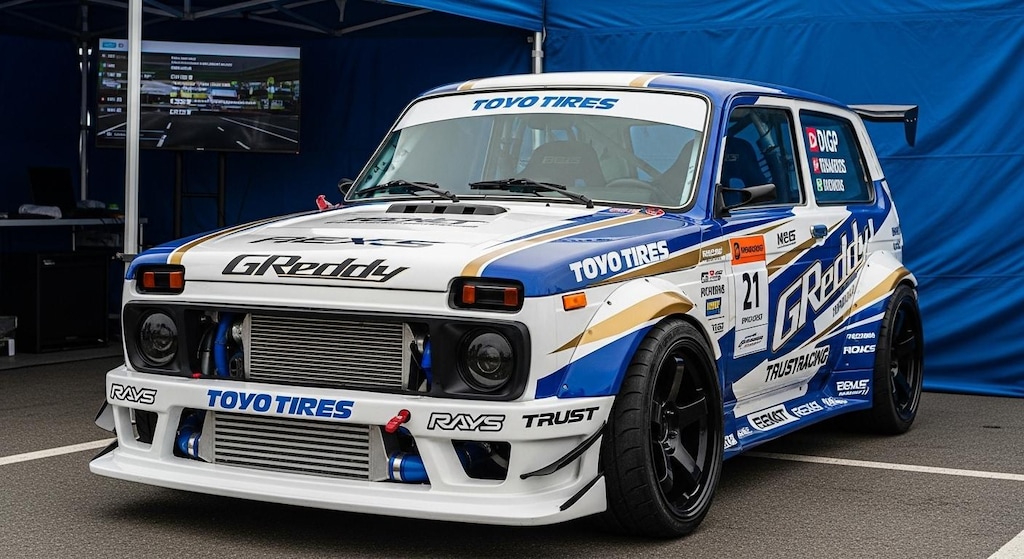 トーヨータイヤラーダニーヴァのドリ車