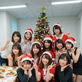 サンタコス🎅社内クリパ🎄 9枚目
