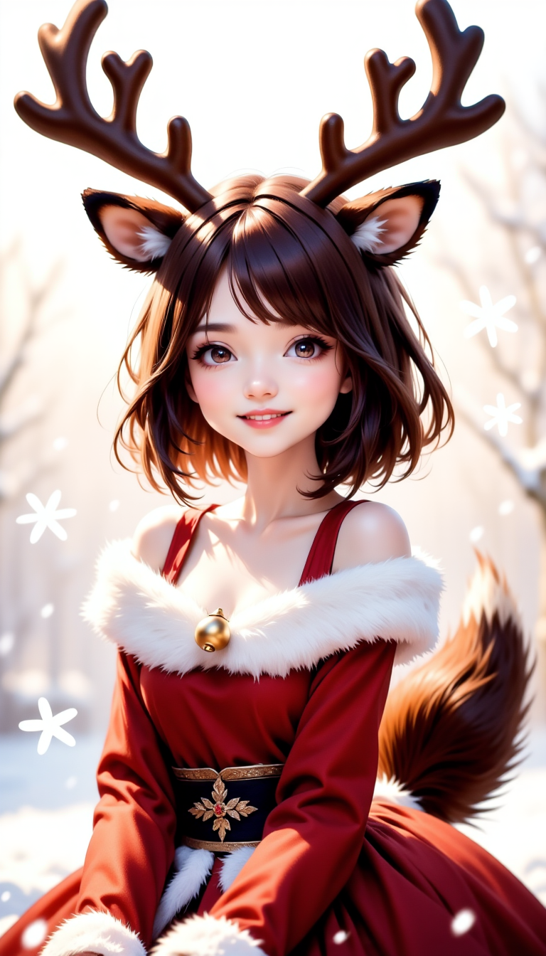 トナカイちゃん：準備？できてるよ！ | の人気AIイラスト・グラビア