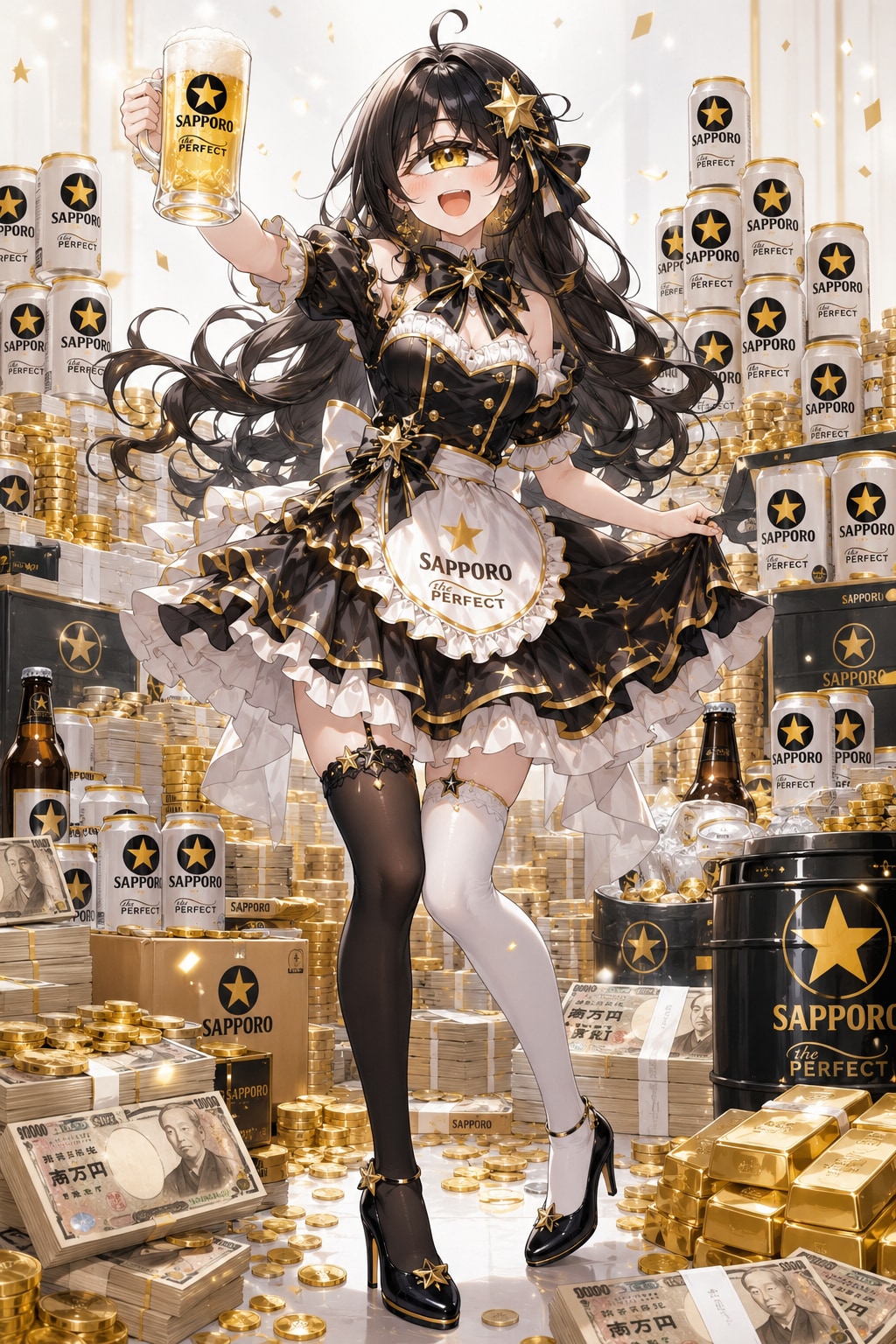 「私は黒ラベル! 大財閥・大富豪になるッ❢ （なれたらいいな〰〰）」 | の人気AIイラスト・グラビア
