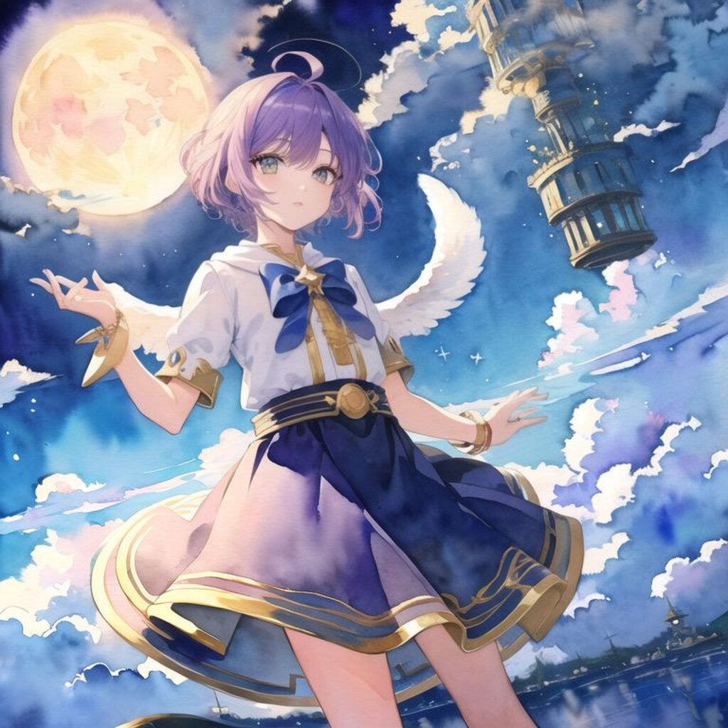 雲の中の町