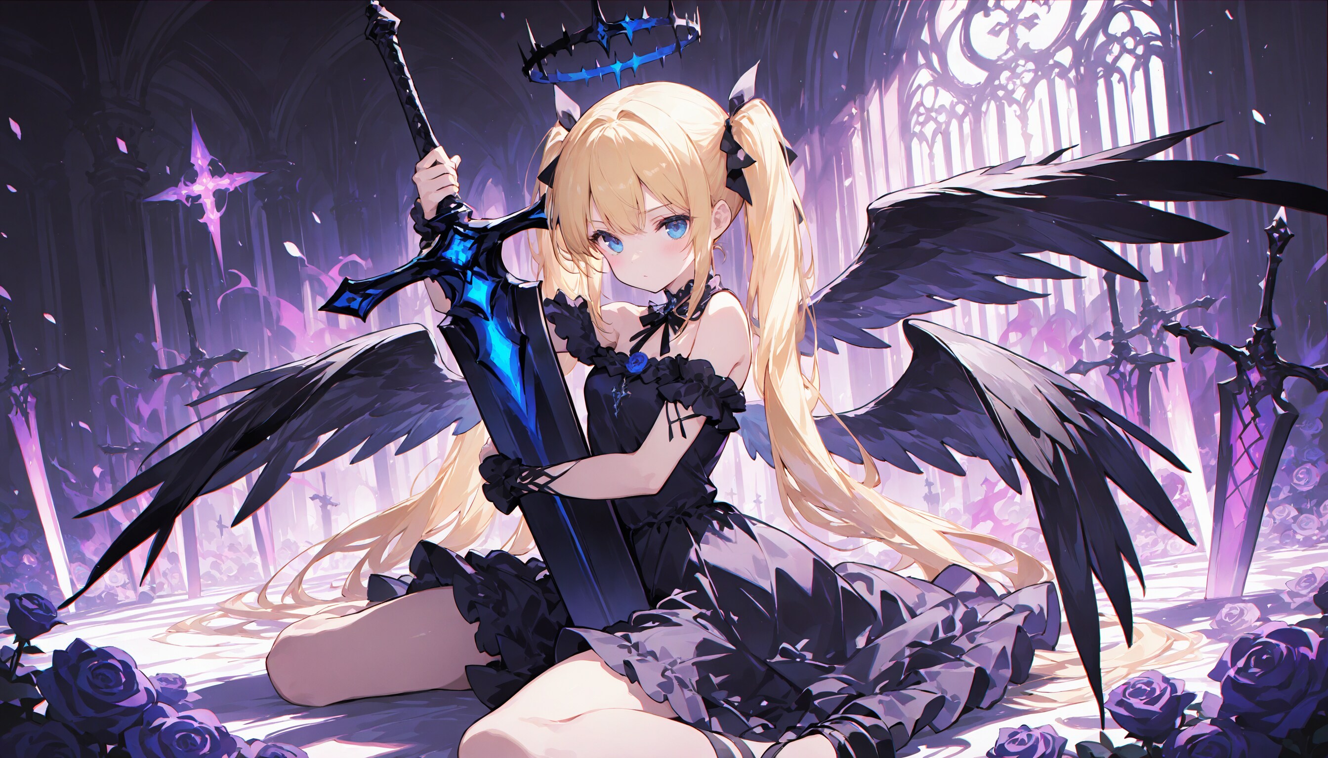 紅と漆黒の刃