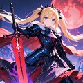 紅と漆黒の刃 2枚目