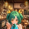 🌞早い夏の始まりと緑色髪の子🍏 3枚目