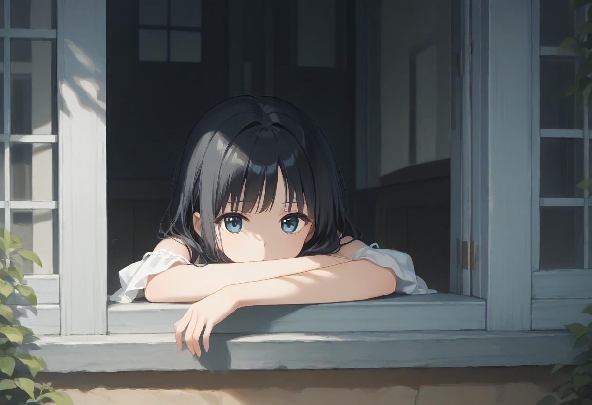 窓辺の少女(3)