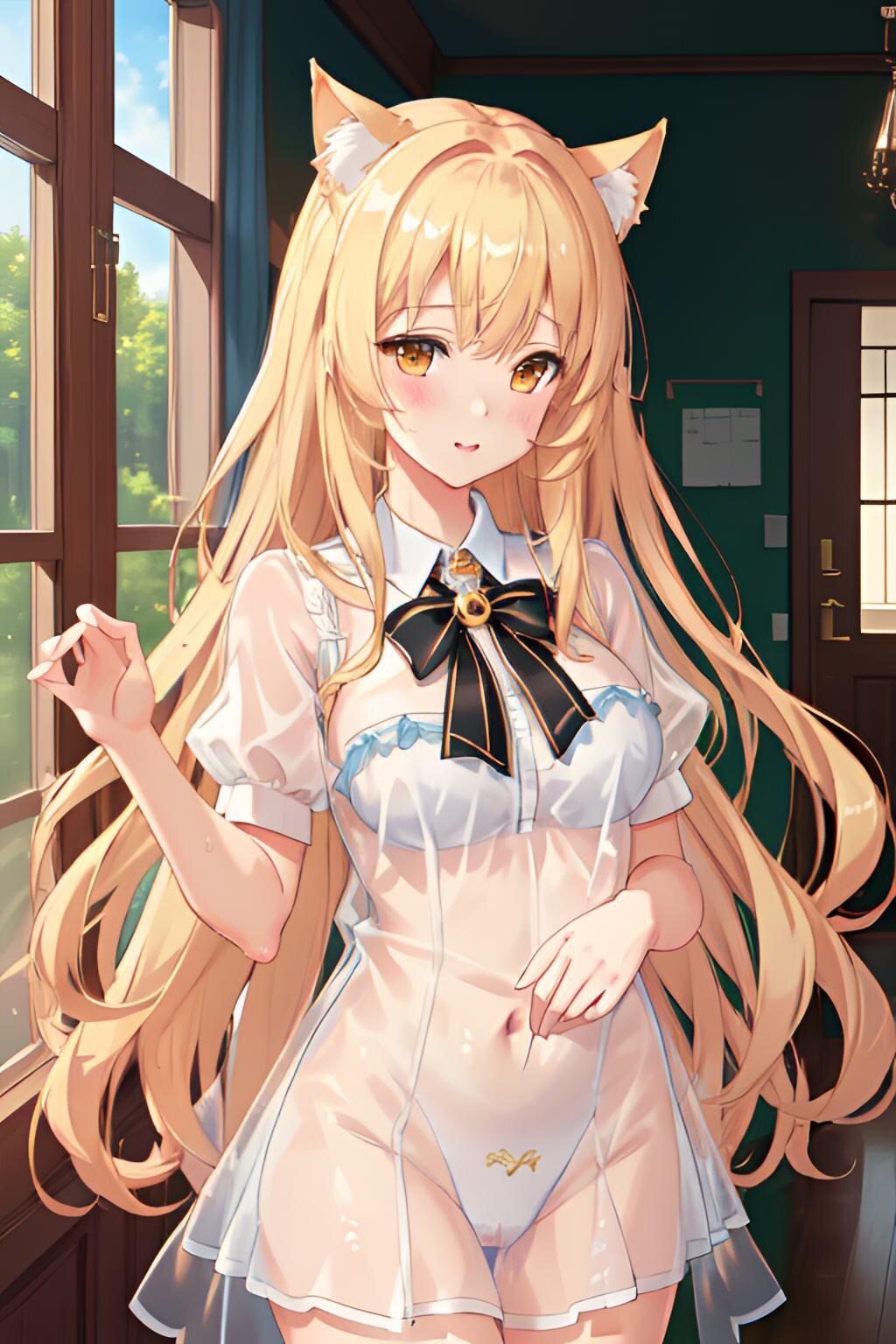 濡れて透けた学生服