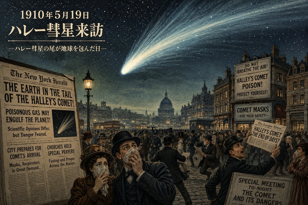 5月19日はハレー彗星のしっぽが地球を直撃した日