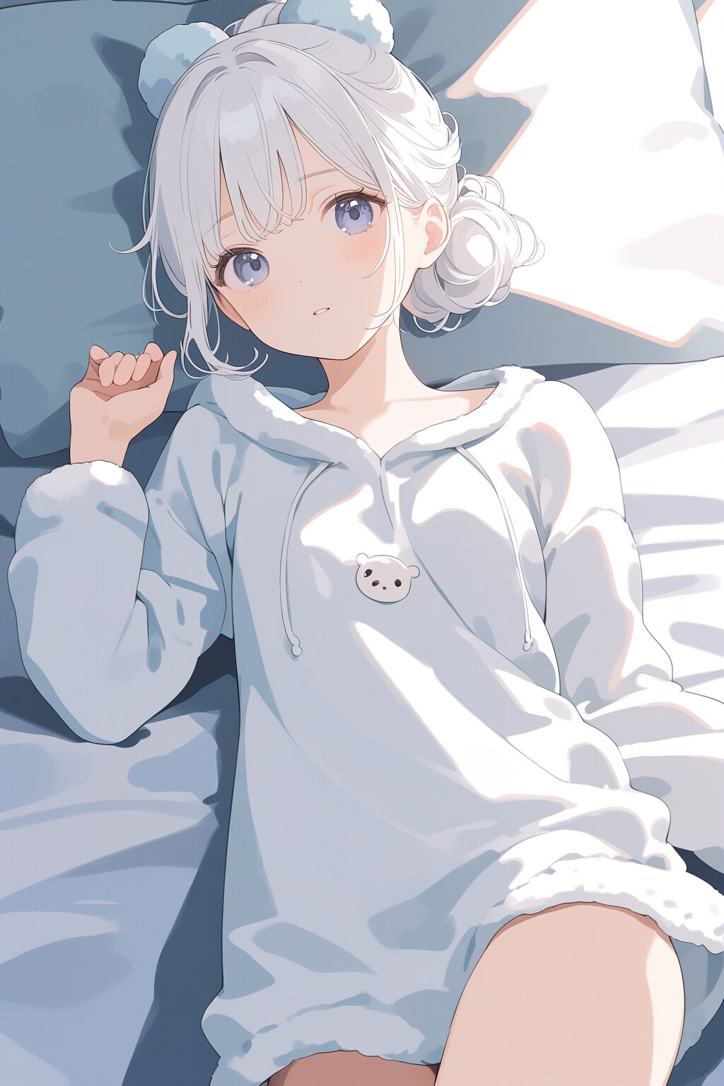 わたしと一緒に寝たいって？もぉ、今日だけだぞ♥