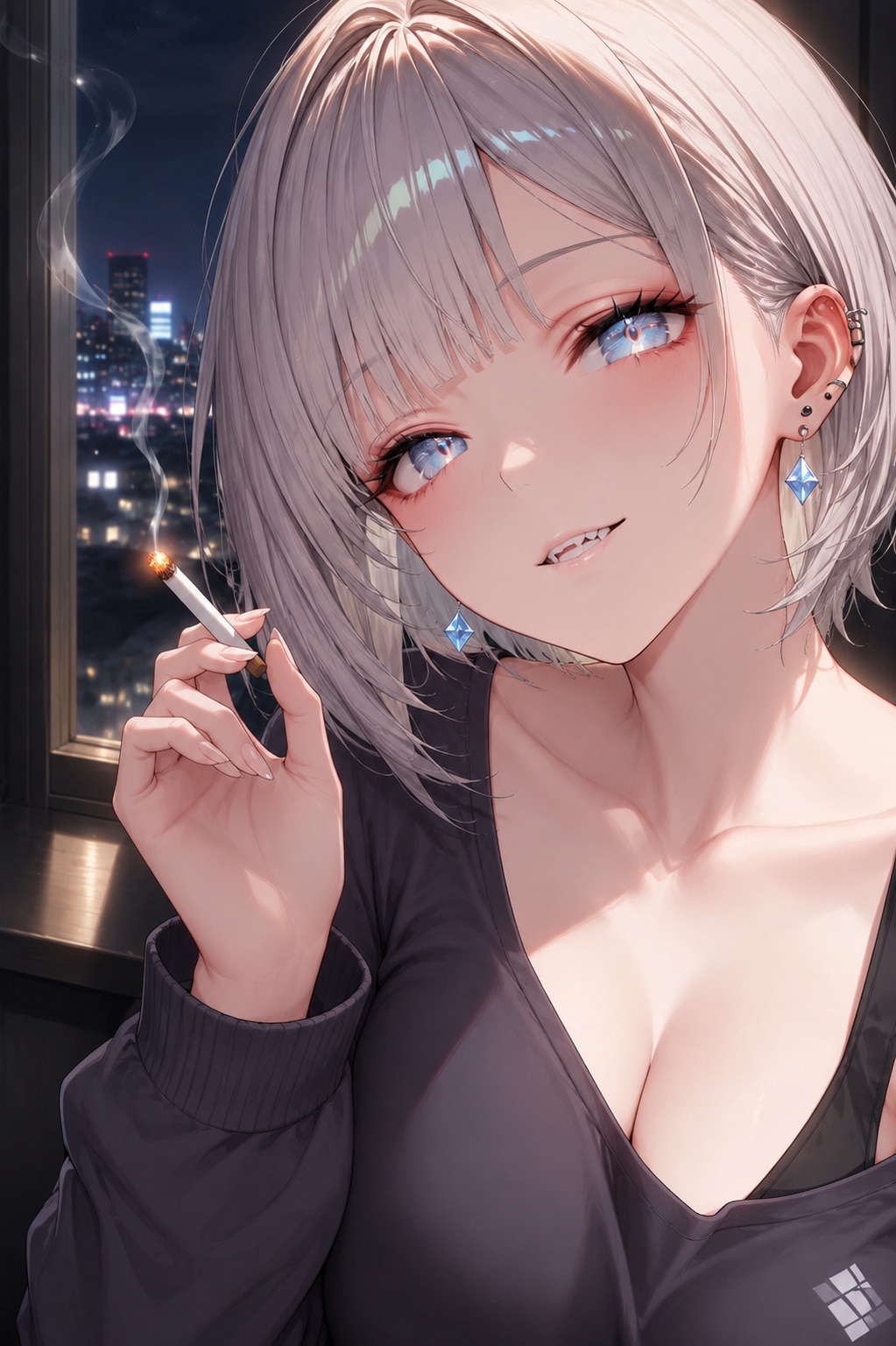 煙に巻く
