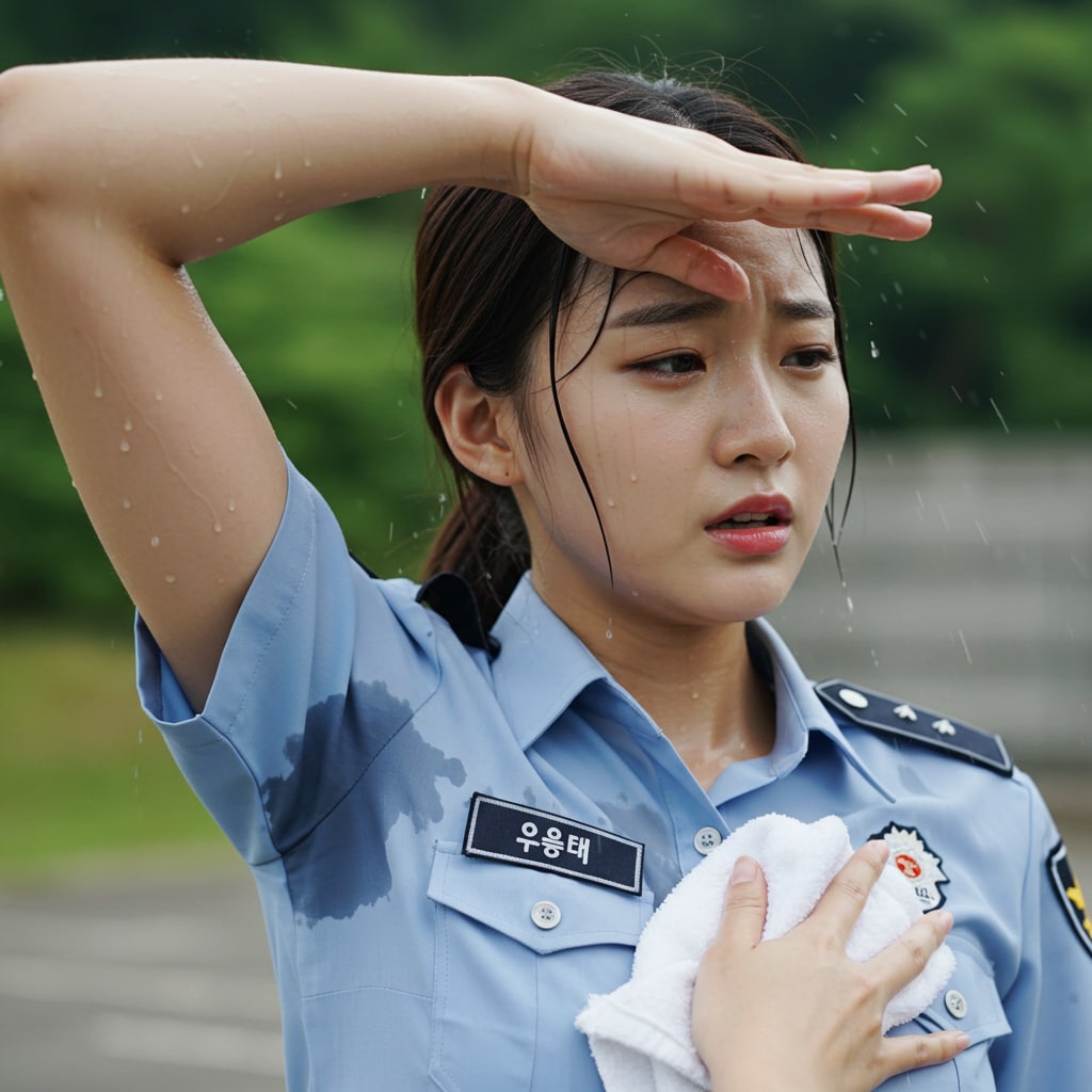 婦警を拭けい！