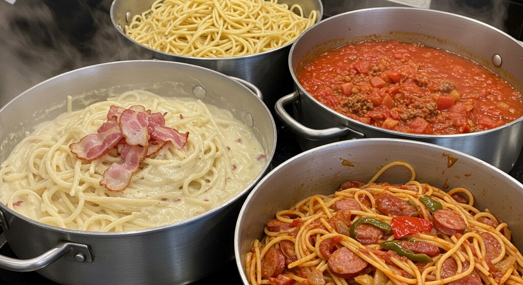 摩訶不思議食堂のスパゲッティ食べ放題エンドレスディナープラン付き