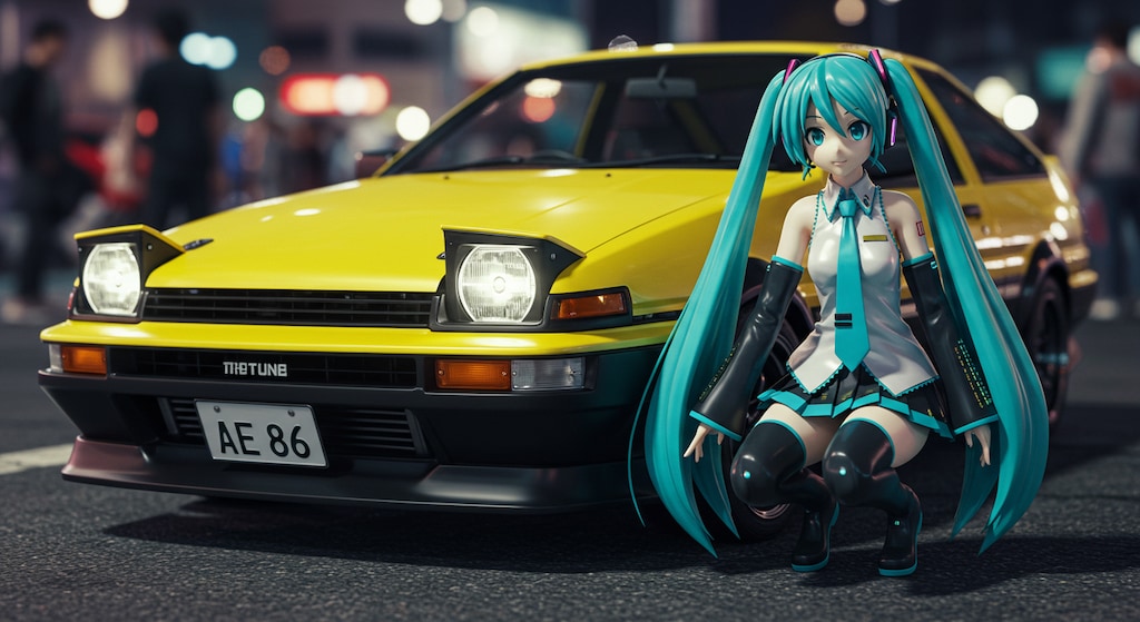 初音ミクとAE86