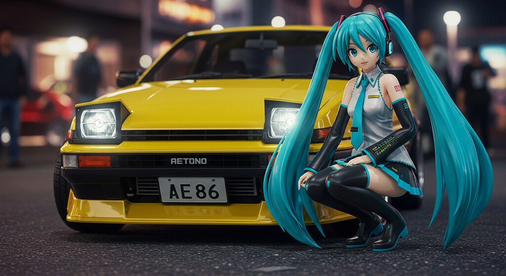 初音ミクとAE86