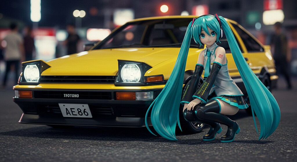 初音ミクとAE86