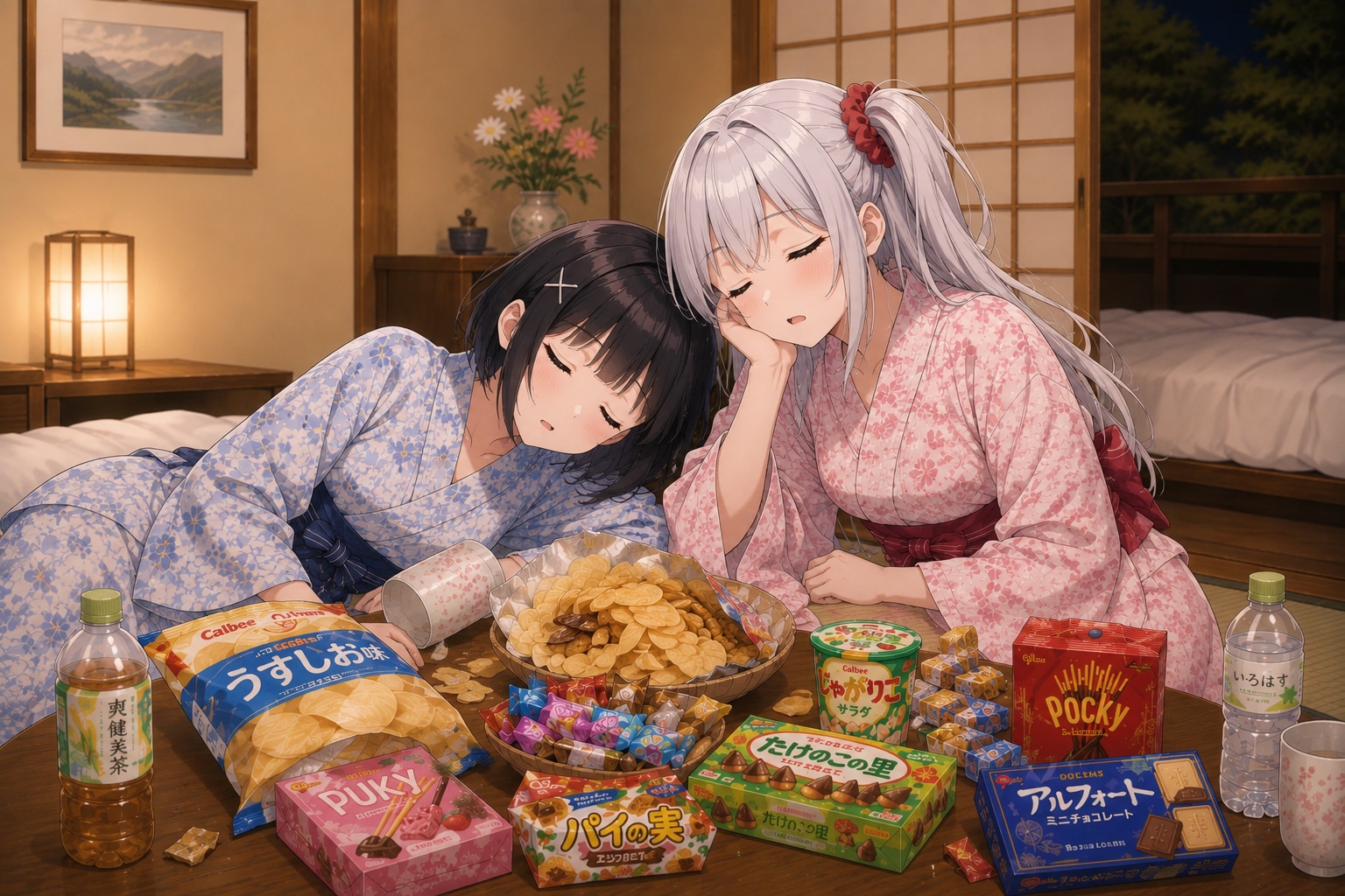 寝落ちしちゃった