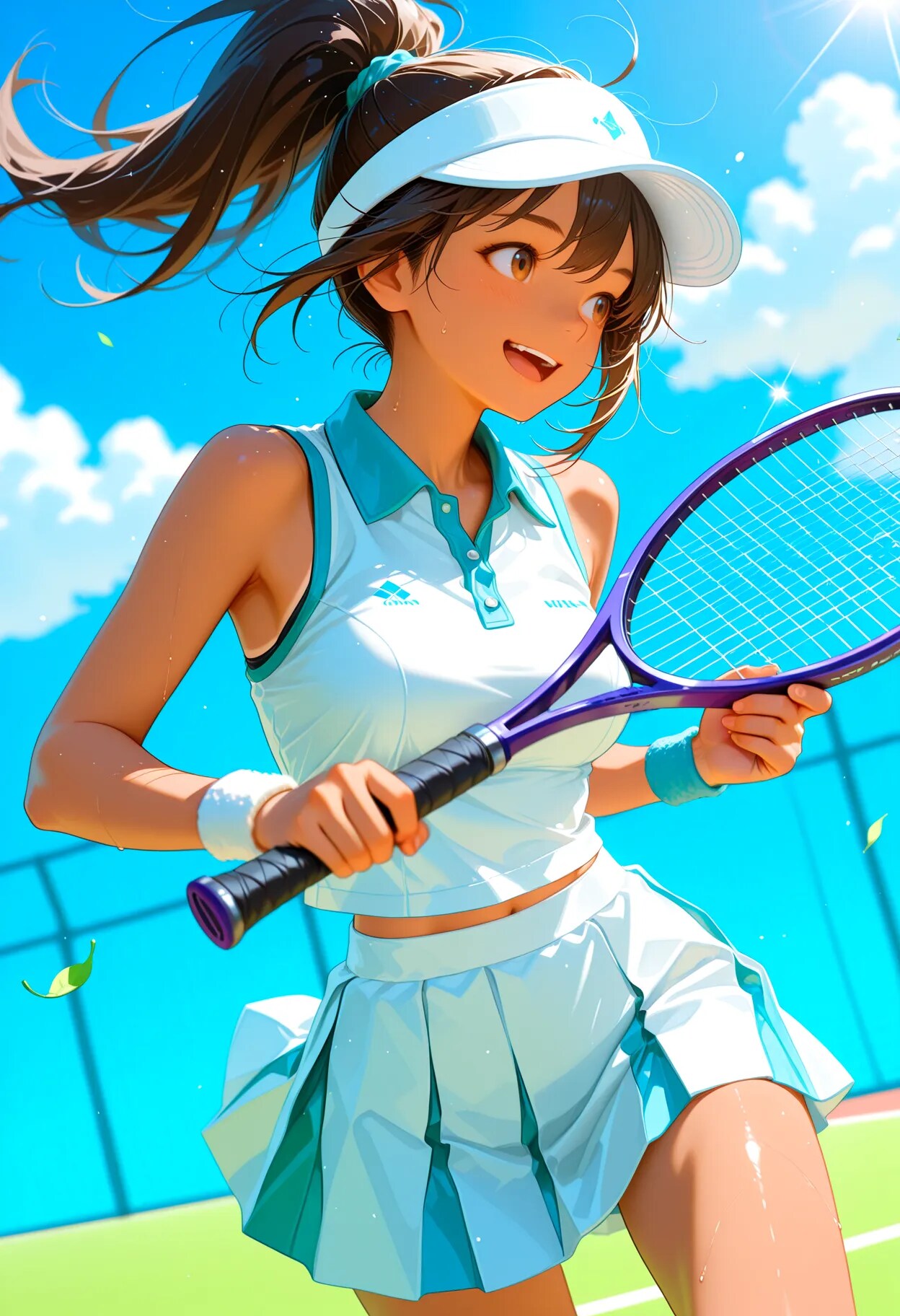 今日は絶好のテニス日和🎾