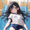 黒髪ロリロングブルマ 4枚目